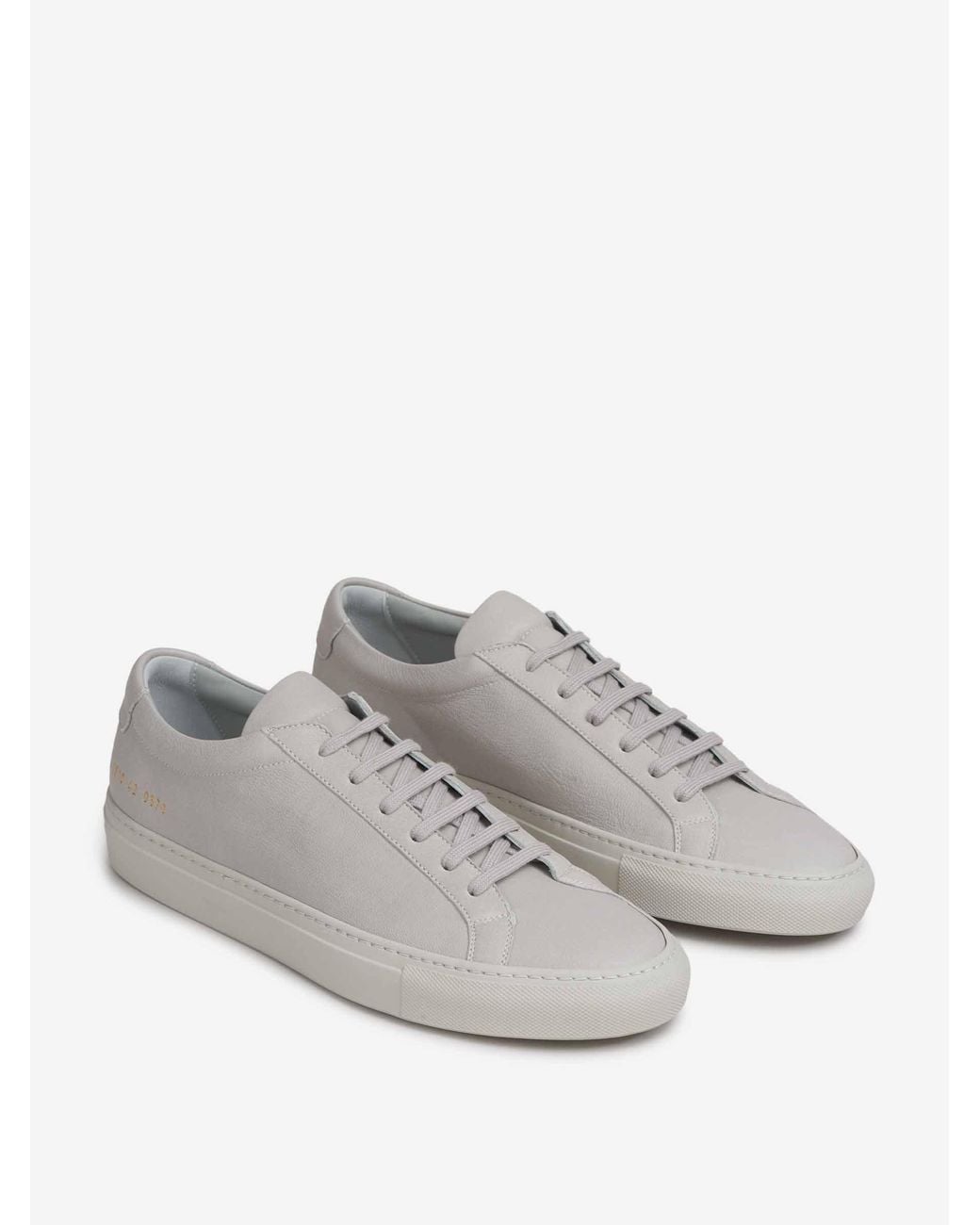 Common Projects White Low-Top Leather Sneakers