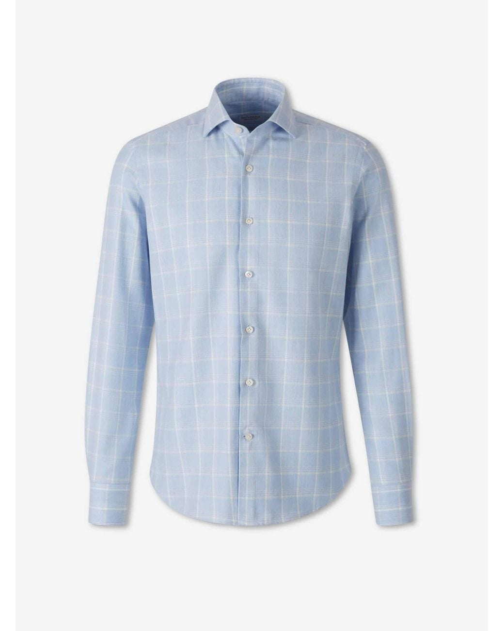 Santa Eulalia Blue Plaid Shirt for men