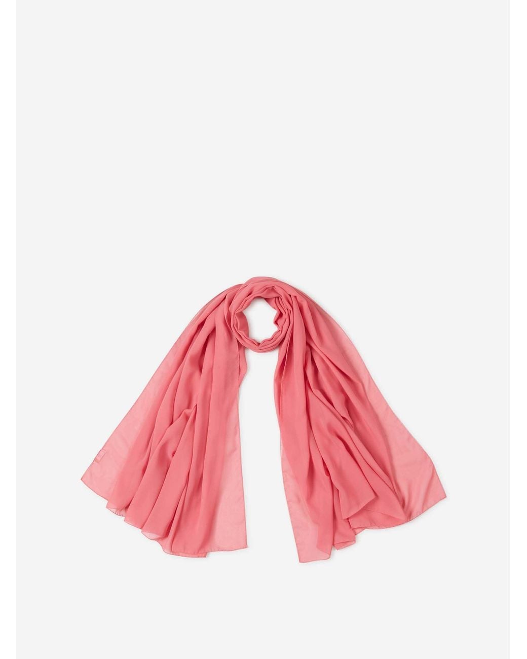 Santa Eulalia Pink Plain Silk Scarf