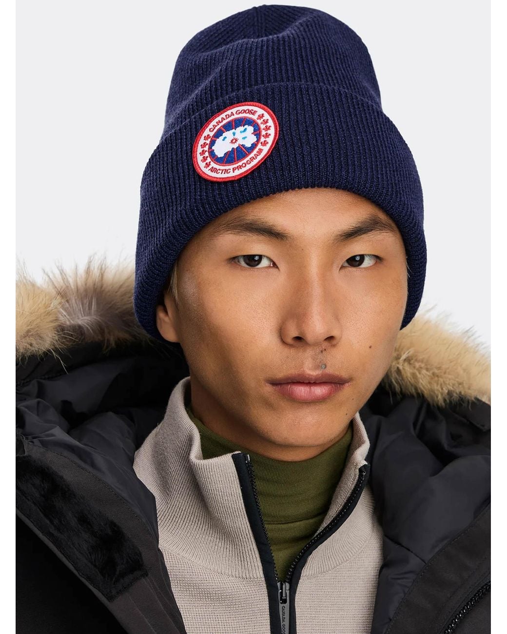 Canada Goose Blue Arctic Wool Hat for men