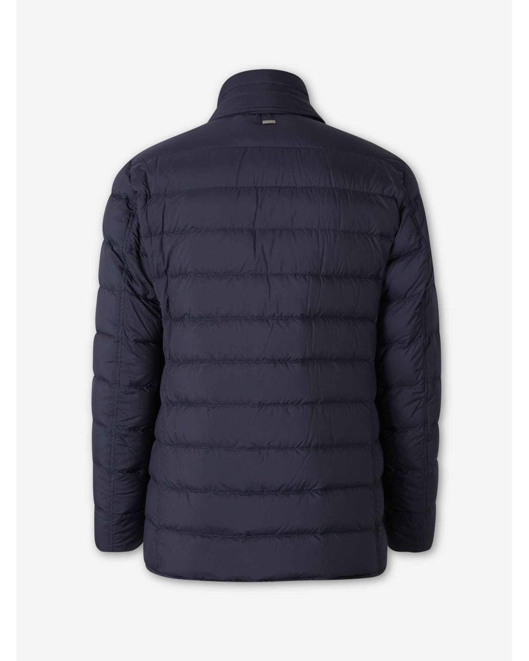 Herno Blue Double Layer Down Jacket for men