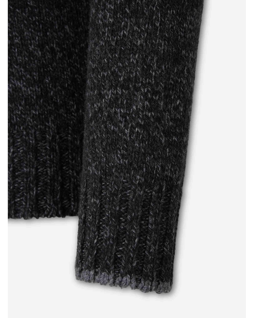 Santa Eulalia Black Woolen Sweater for men