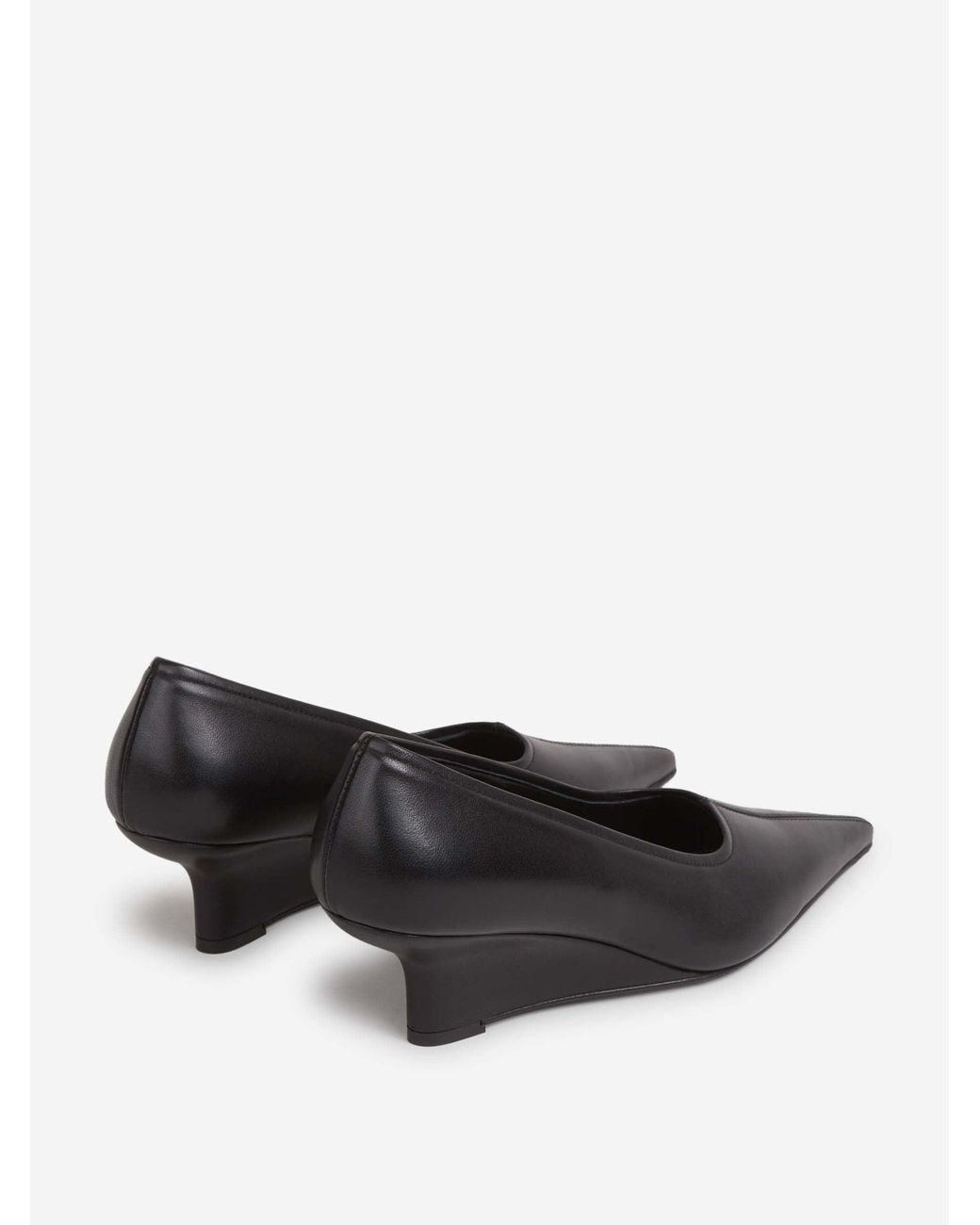Totême  Black Wedge Shoes Leather