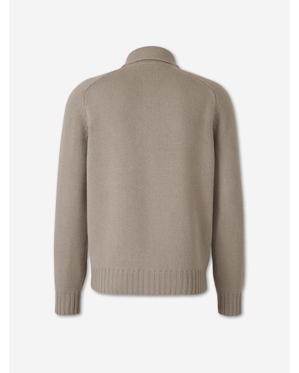 Gran Sasso Natural Wool Cardigan for men
