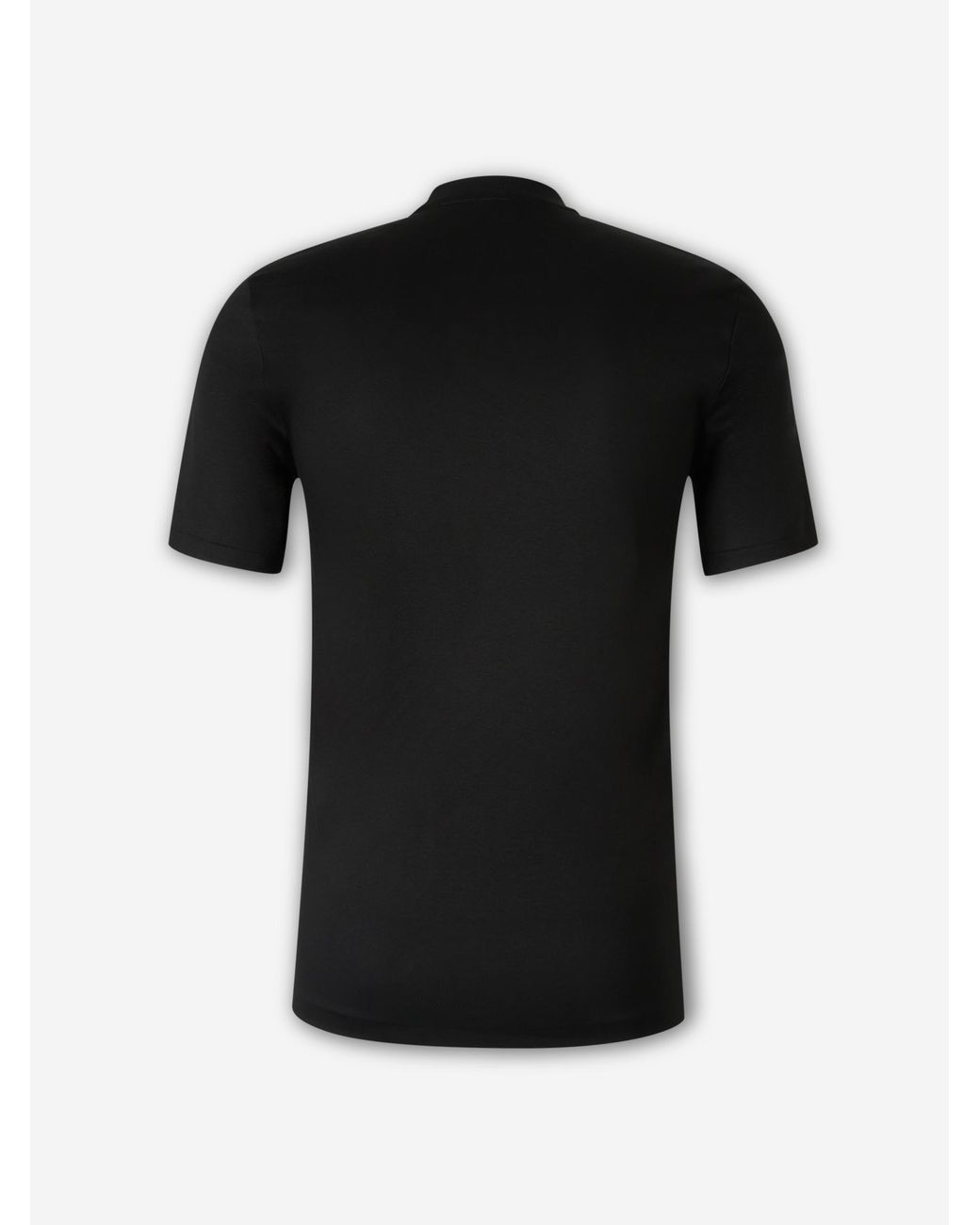 Zimmerli of Switzerland Black Round Neck T-Shirt for men
