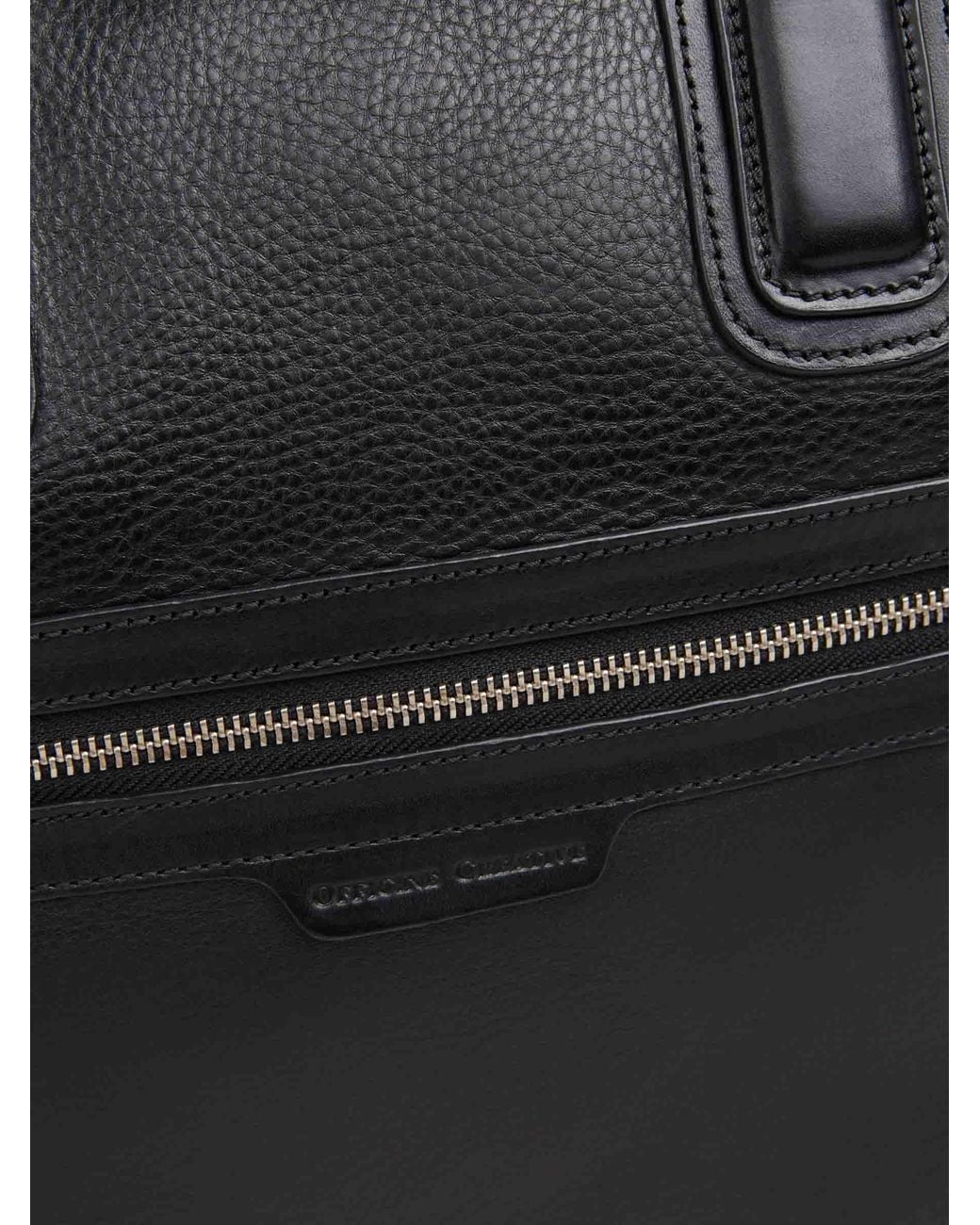 Officine Creative Black Jules 007 Briefcase for men