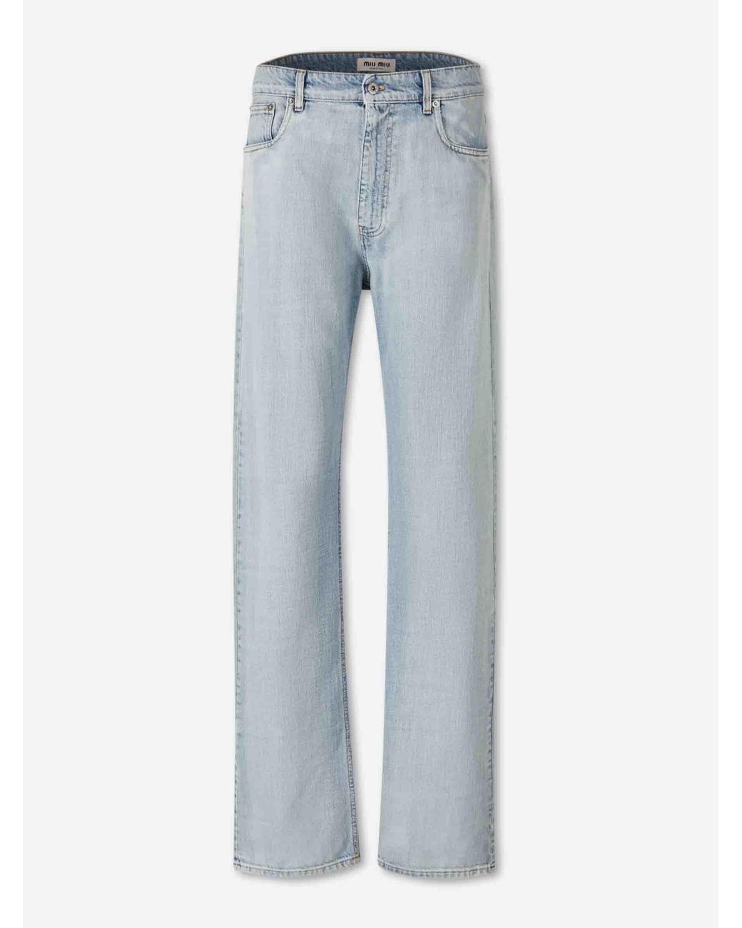 Miu Miu Blue Straight Jeans