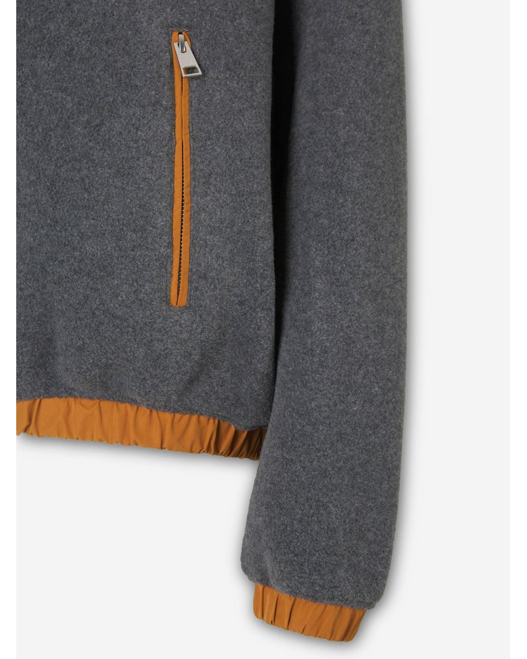 AMI Gray Logo Fleece Sweatshirt