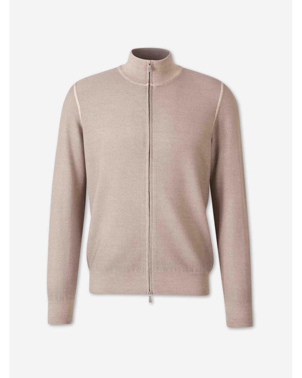Santa Eulalia Natural High Neck Cardigan for men