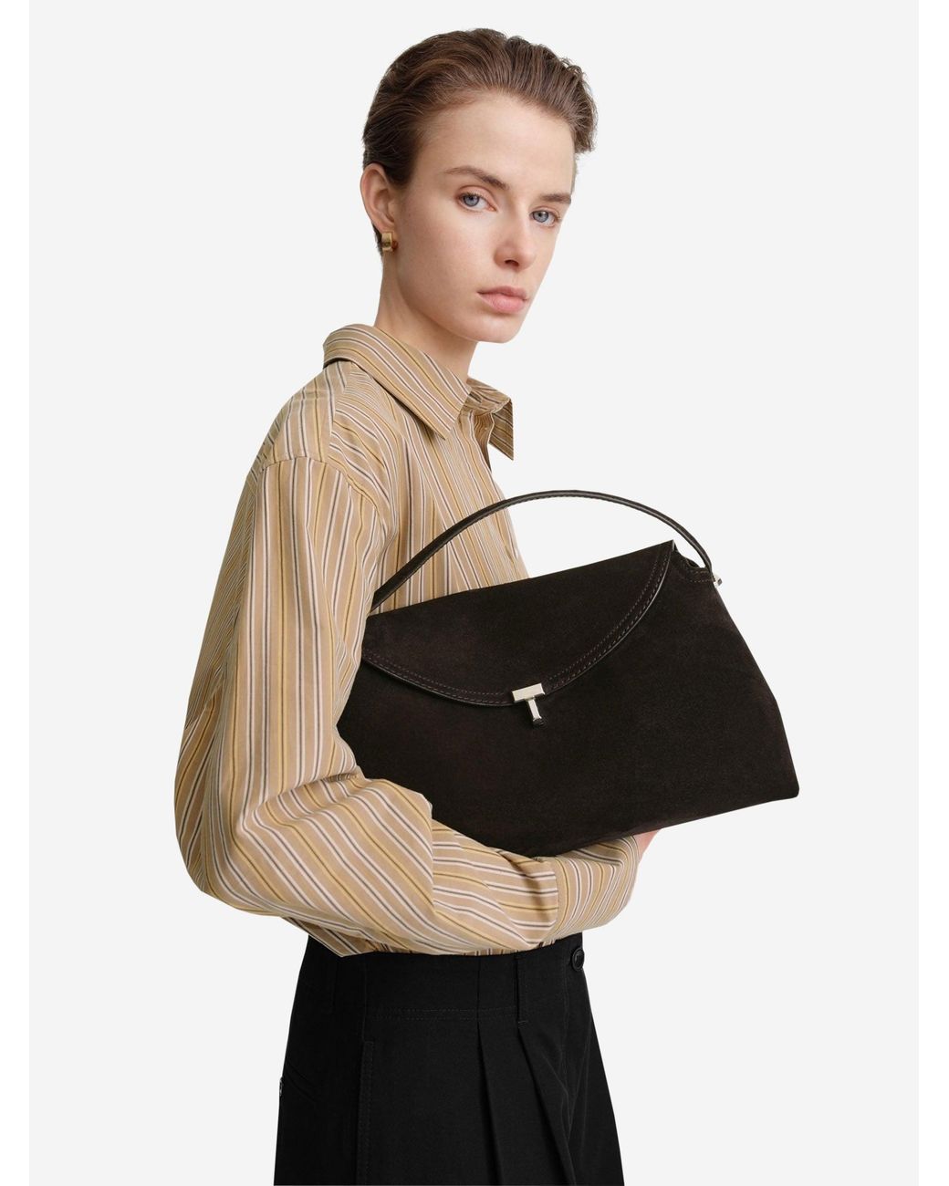 Totême  Black T-Lock Multifunction Shoulder Bag