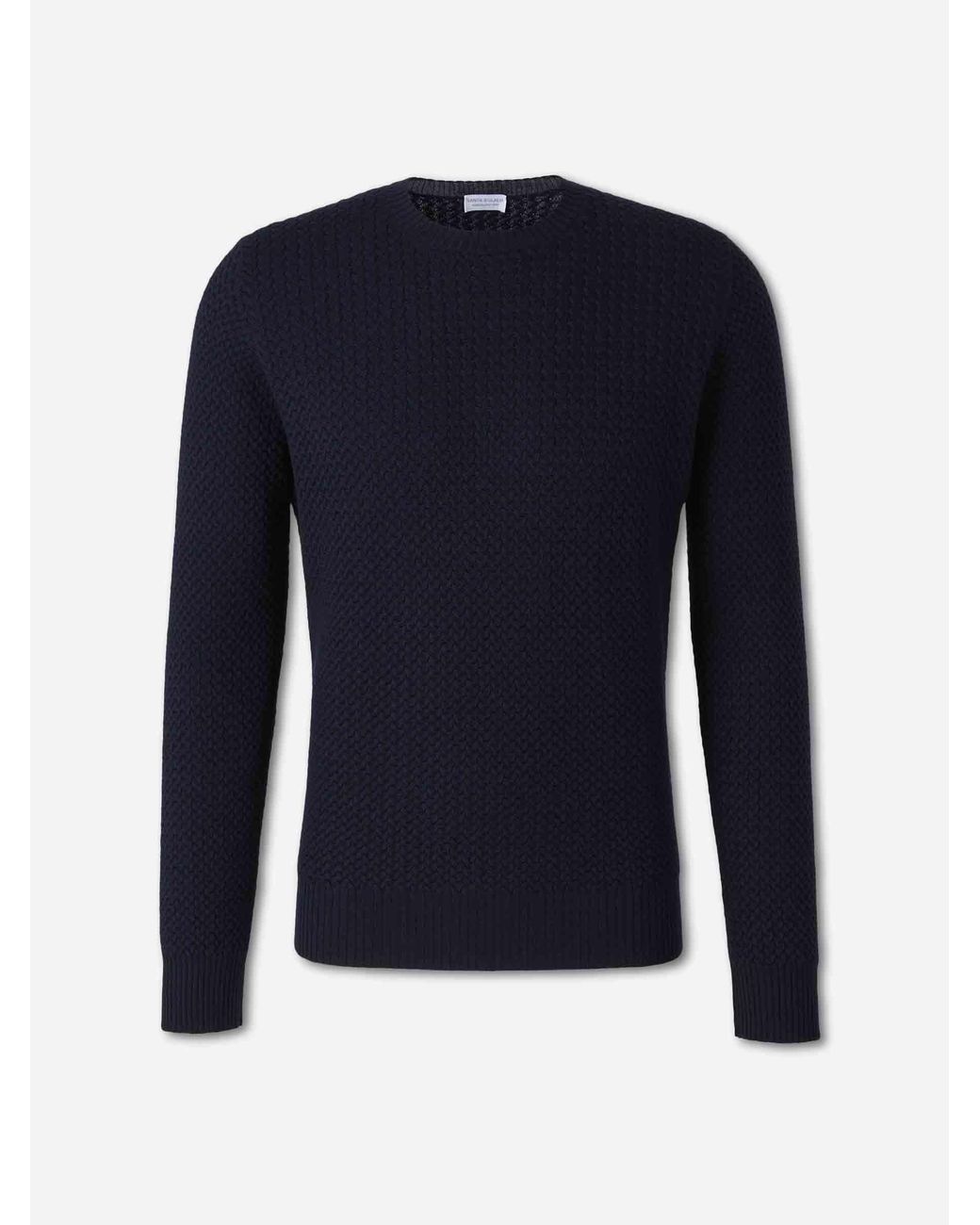 Santa Eulalia Blue Braided Effect Sweater for men