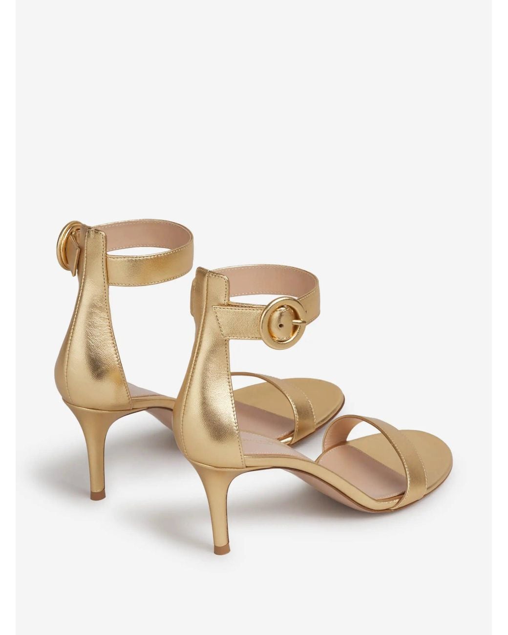 Gianvito Rossi Natural Portofino Heeled Sandals