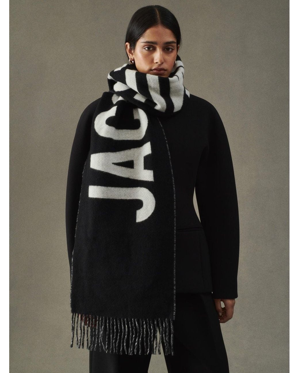 Jacquemus Blue Logo Scarf for men