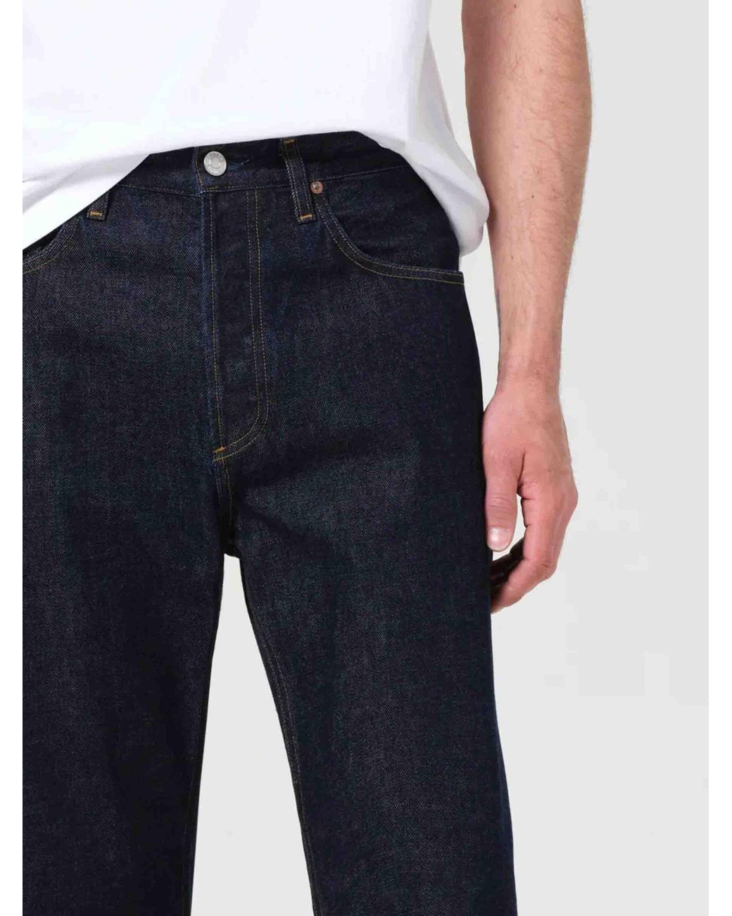 Agolde Blue Magnus Wide Leg Jeans for men