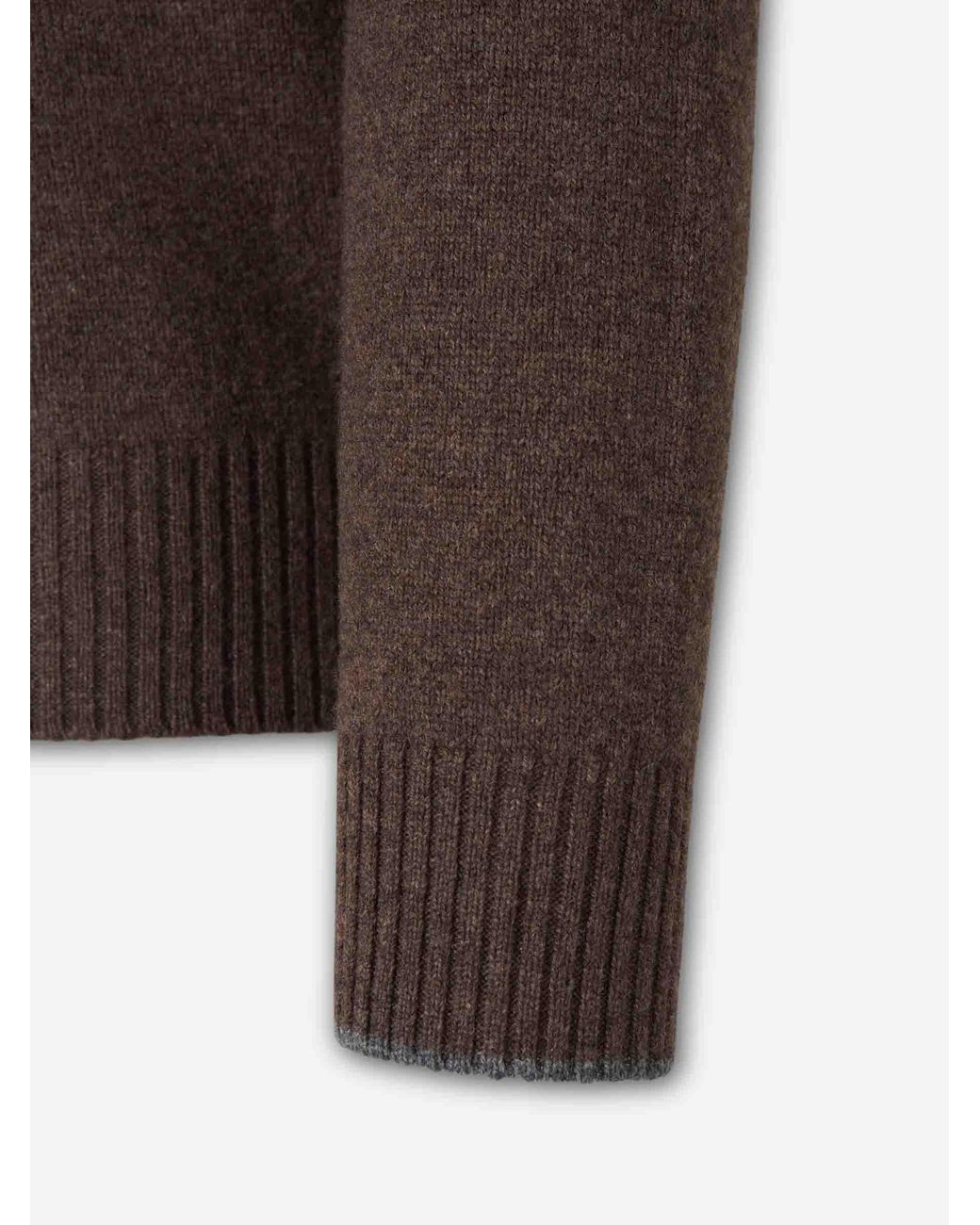 Santa Eulalia Brown Crew Neck Sweater for men