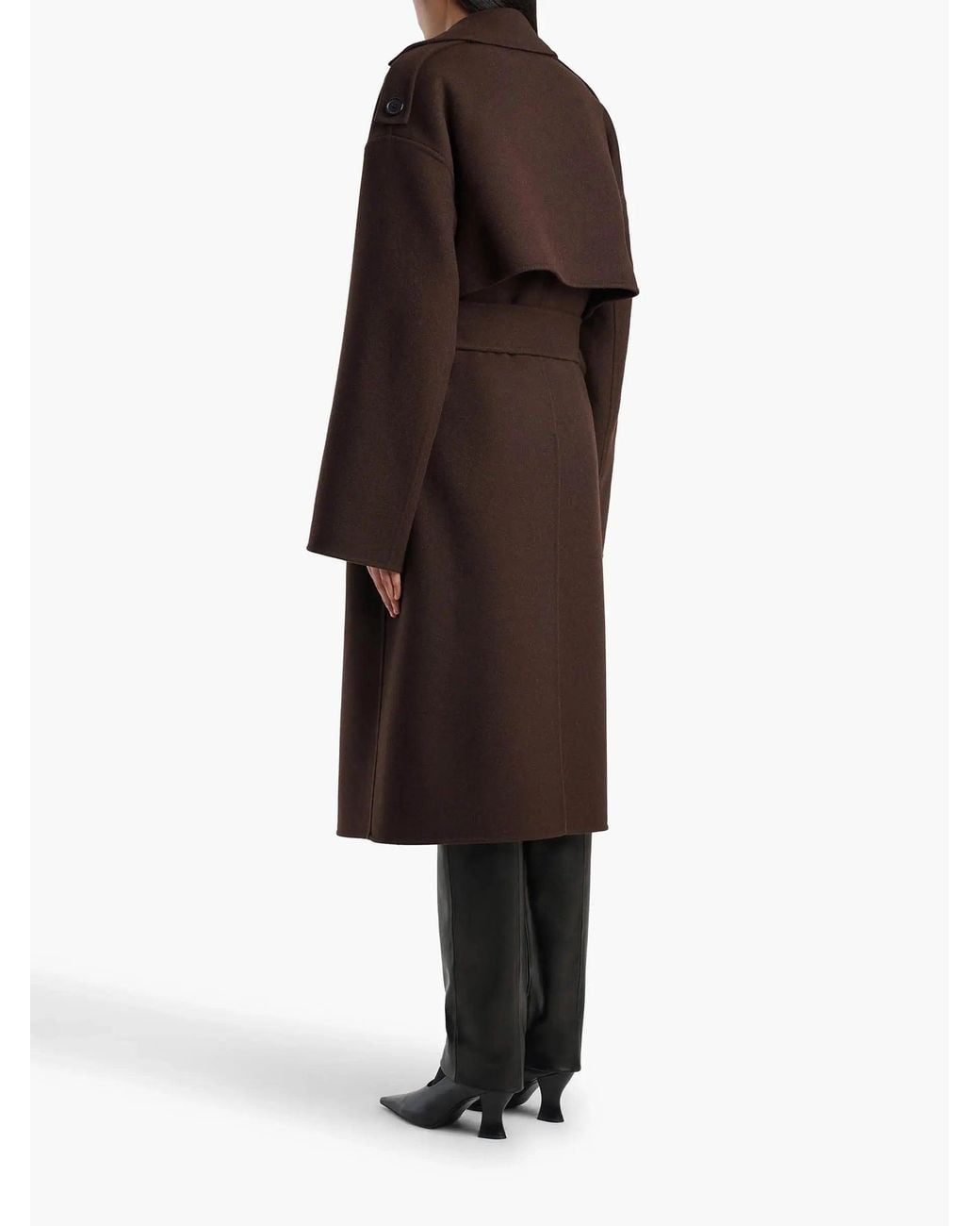 Khaite Brown Manston Wool Coat