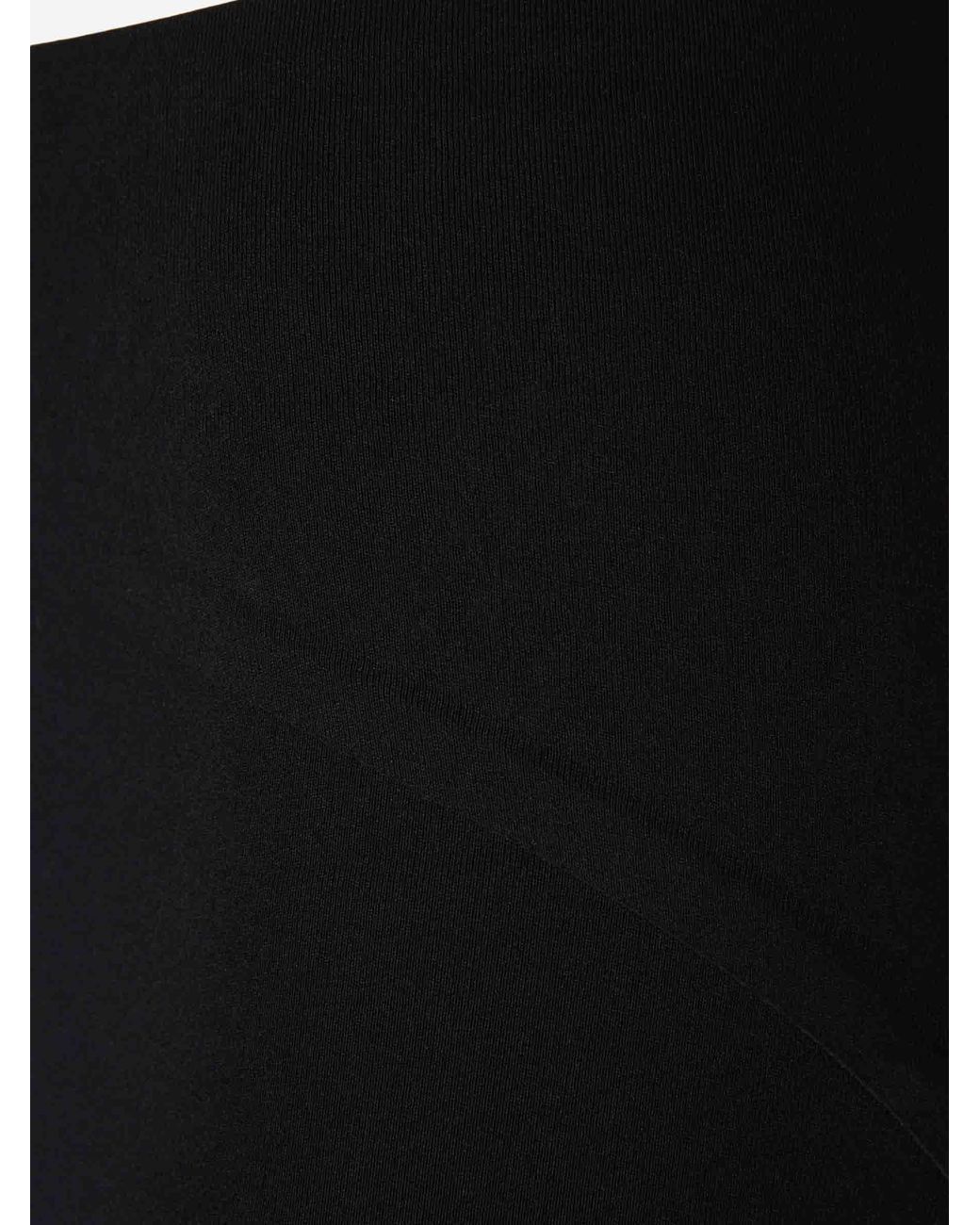 Alaïa Black Technical Leggings With Logo