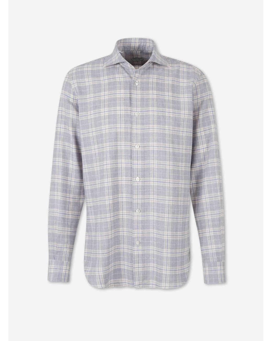Vincenzo Di Ruggiero Gray Cotton Wool Shirt for men