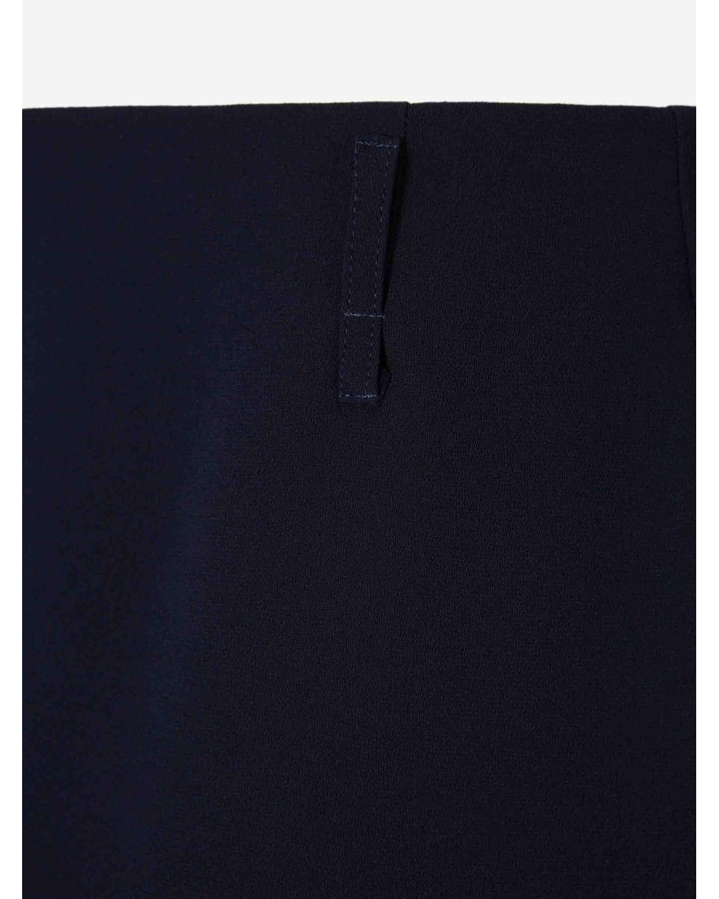 Dries Van Noten Blue Layered Midi Skirt