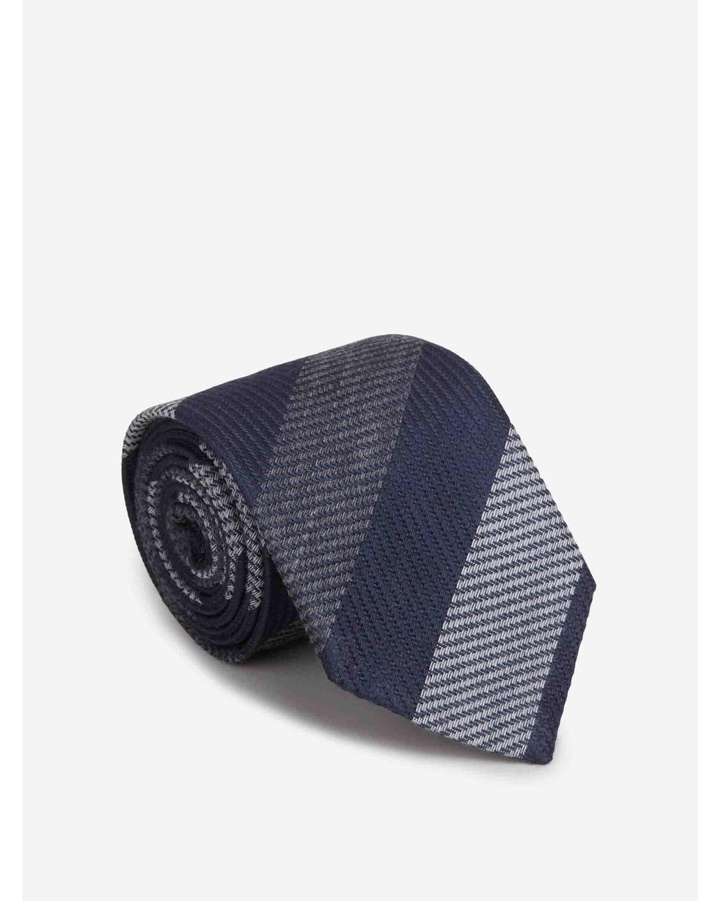 Brioni Blue Wool And Silk Tie for men