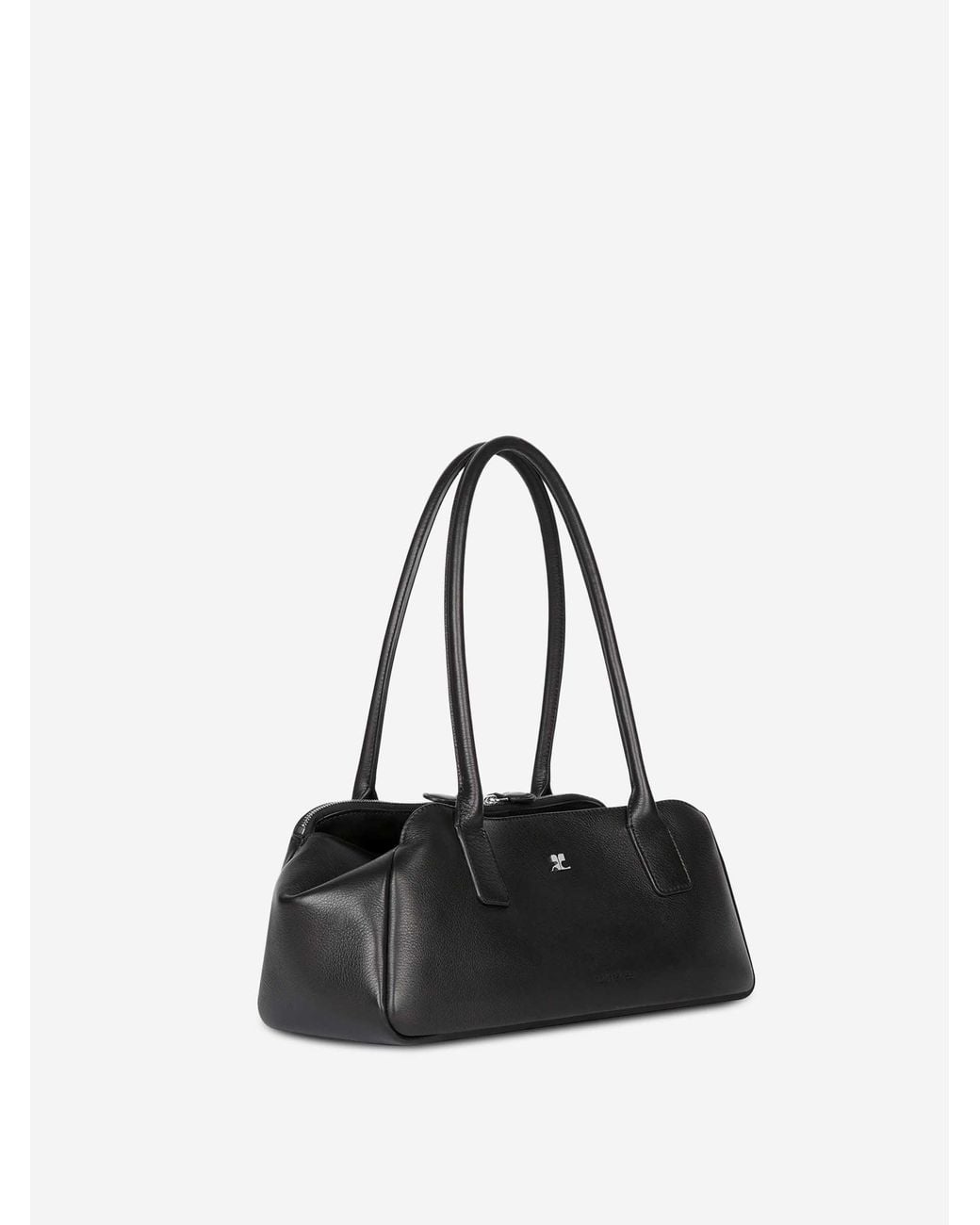 Bolso Medium Strip Courreges de color Black