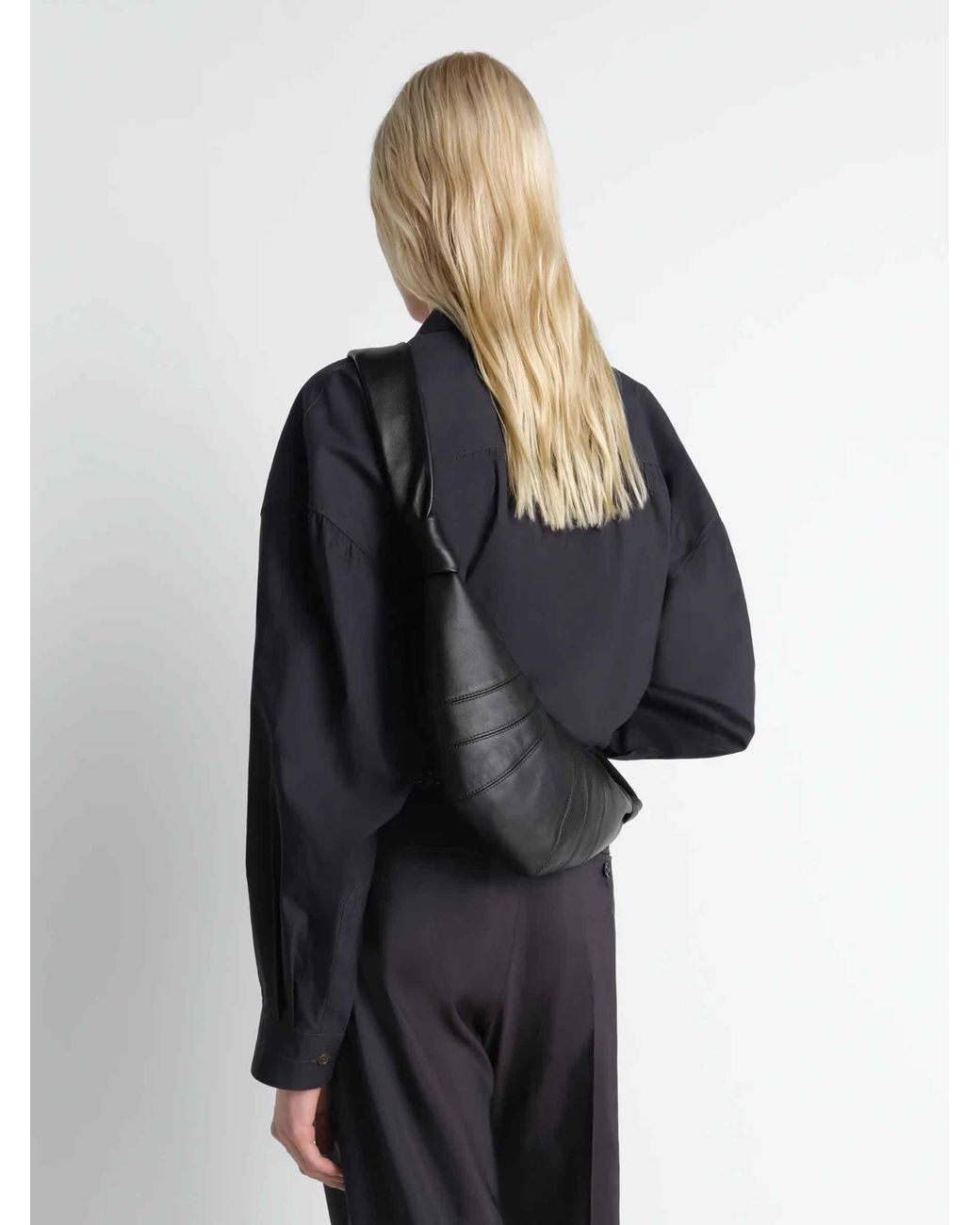 Lemaire Black Small Croissant Bag