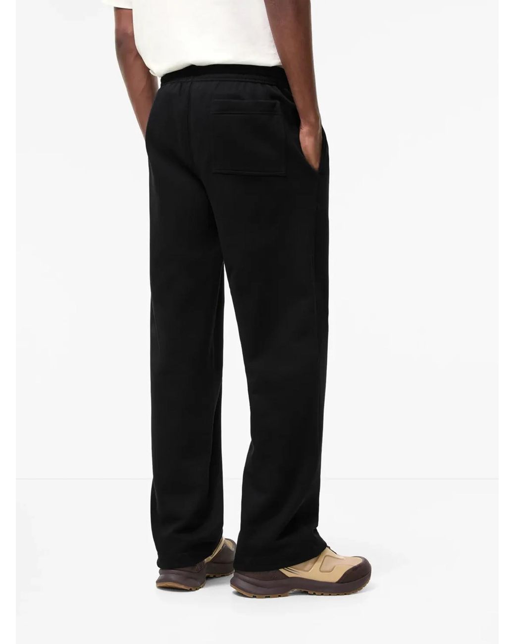 Burberry Black Cotton Logo Joggers for men