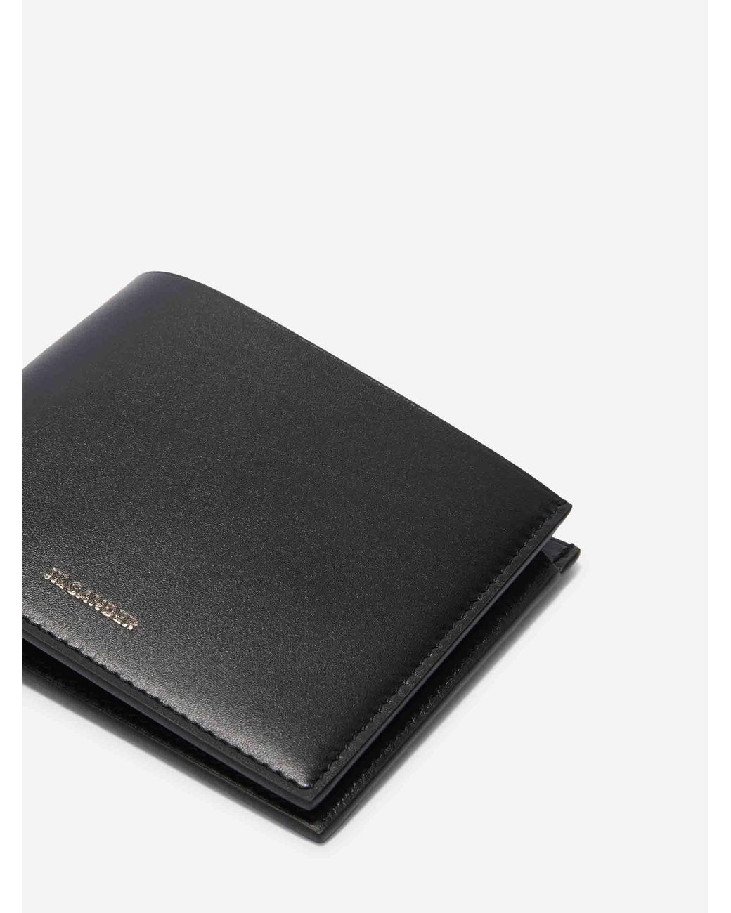 Jil Sander Black Calfskin Wallet for men