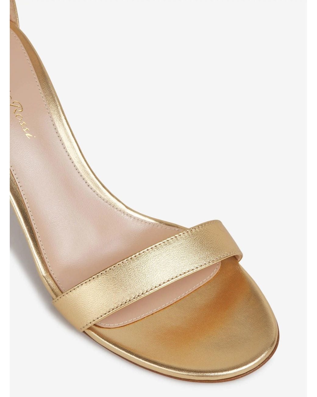 Gianvito Rossi Natural Portofino Heeled Sandals