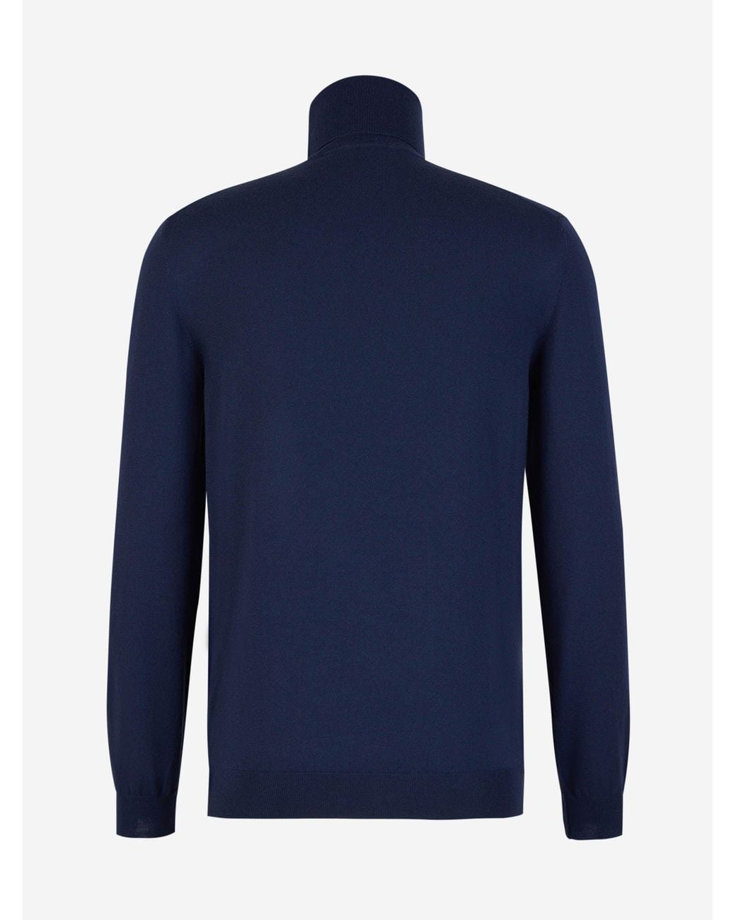 Zanone Blue Wool Knitted Sweater for men