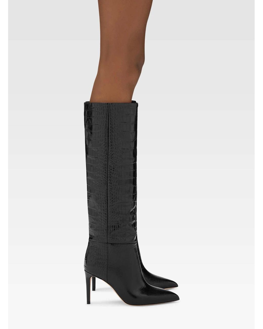 Paris Texas Black Stiletto Boots 85