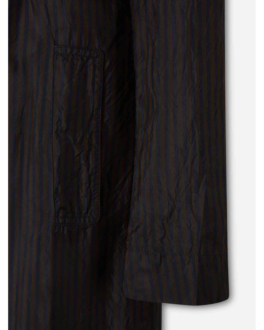 Dries Van Noten Black Cupro Fine Trench Coat