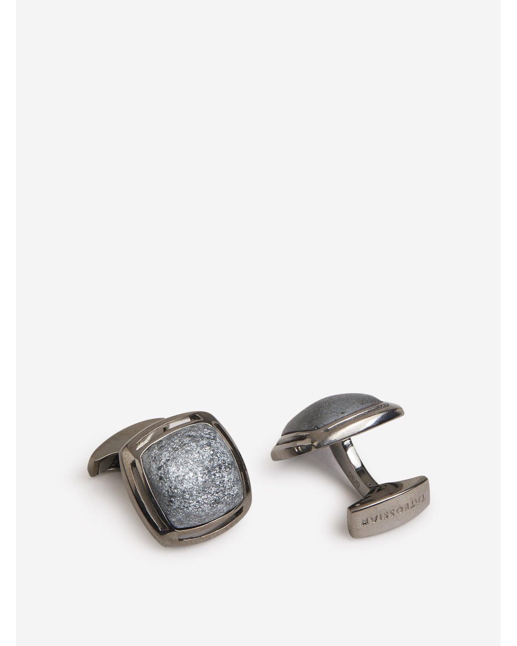 Tateossian Metallic Specular Hematite Cufflinks for men