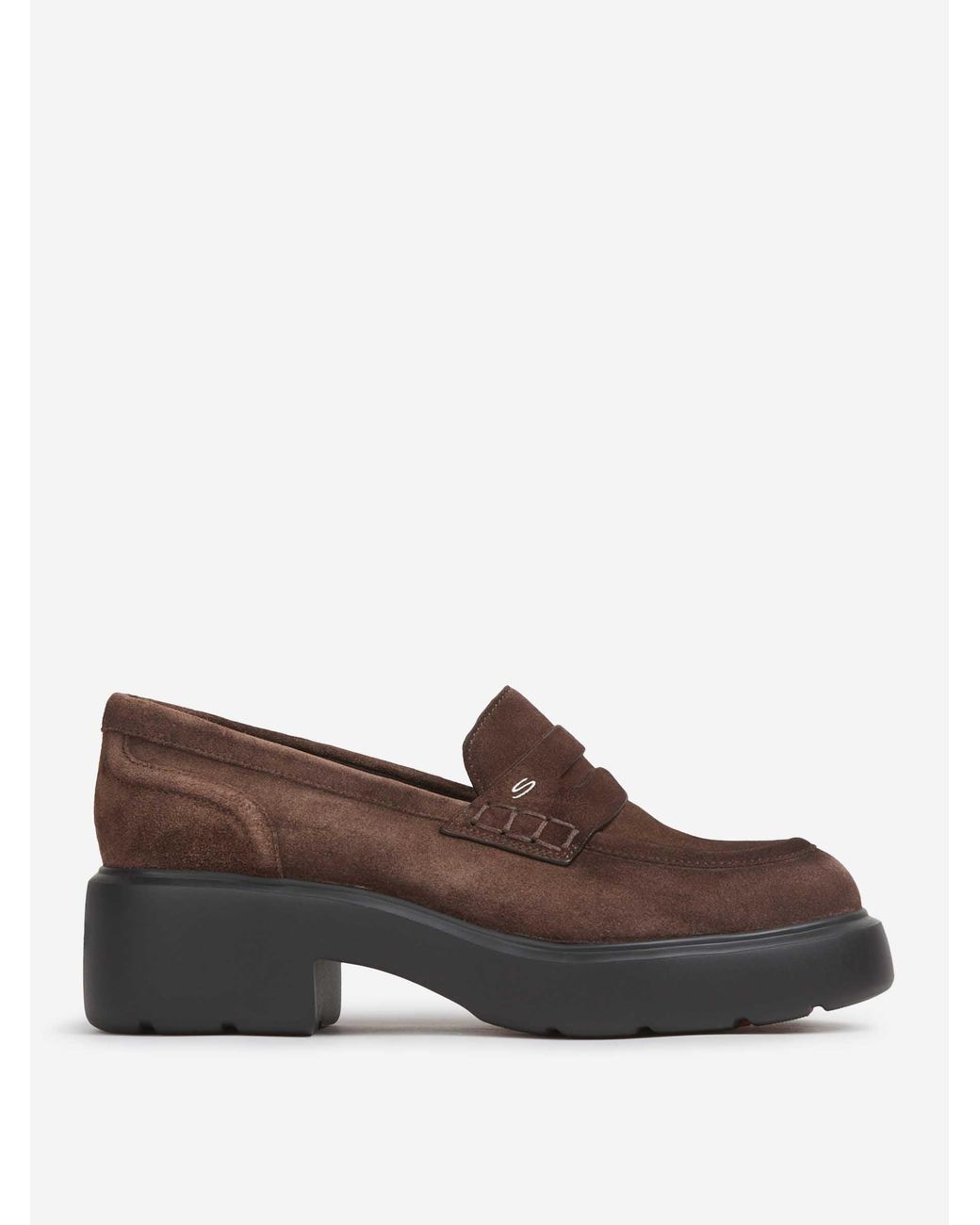 Santoni Brown Easy Penny Loafer