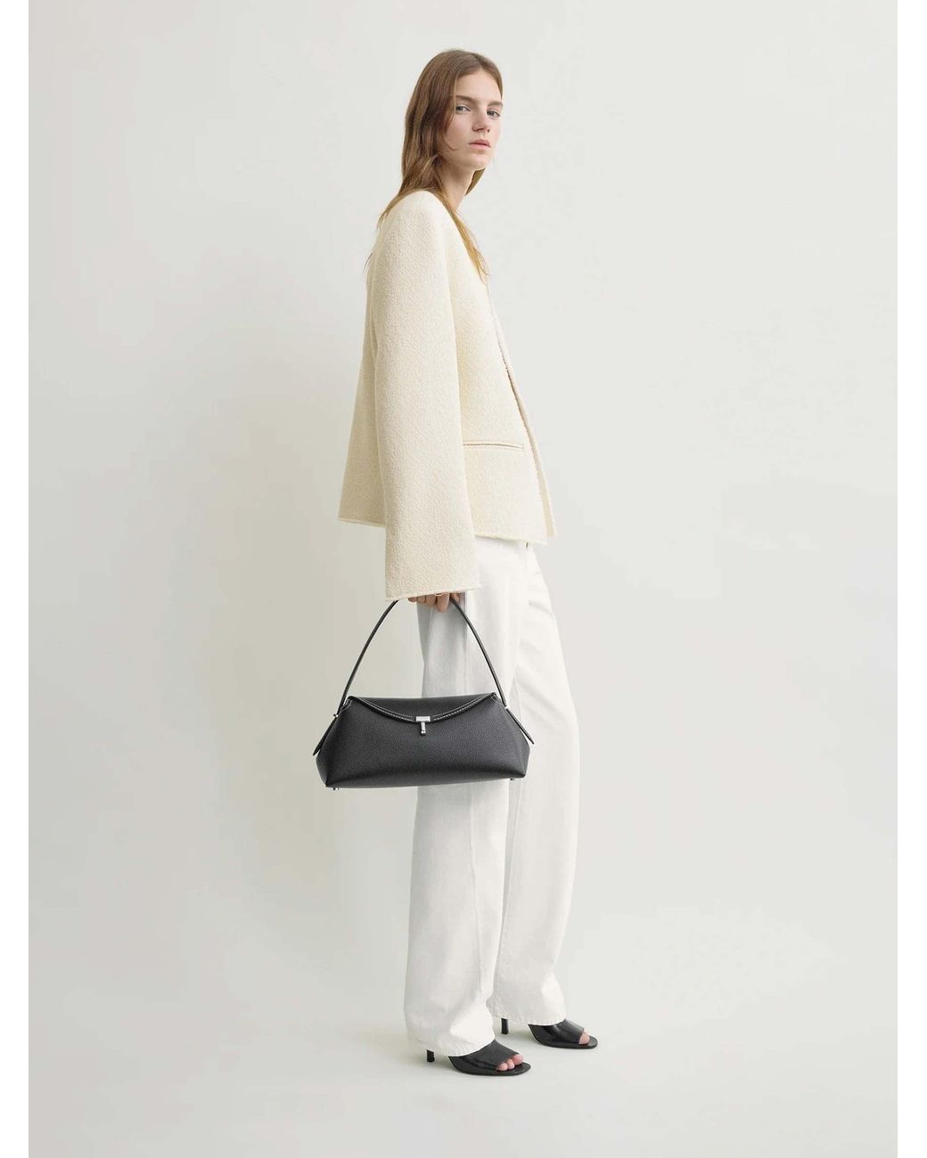 Totême Black T-Lock Bag