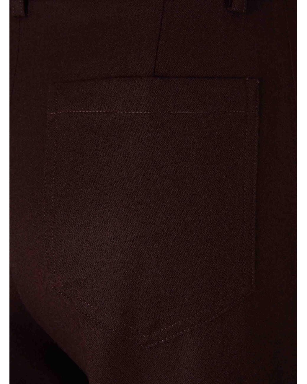 Victoria Beckham Brown Alina Flared Pants