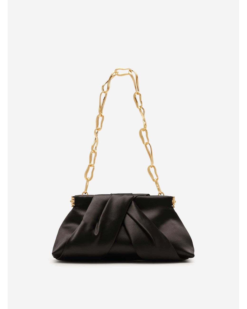 Cult Gaia Black Clutch Mini Lia