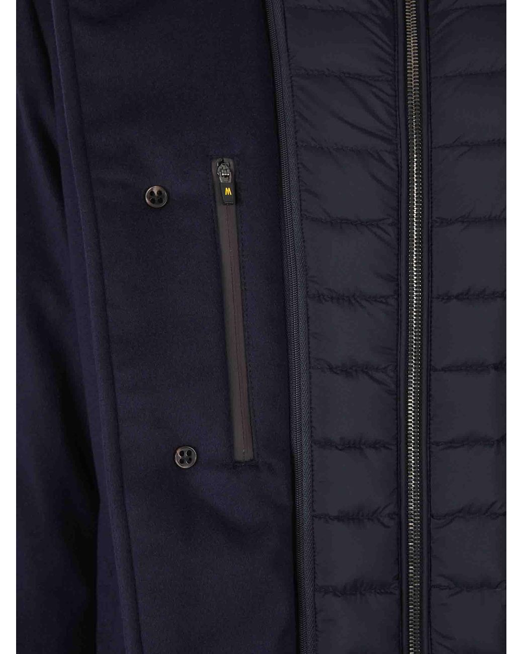 Moorer Blue Long Coat for men