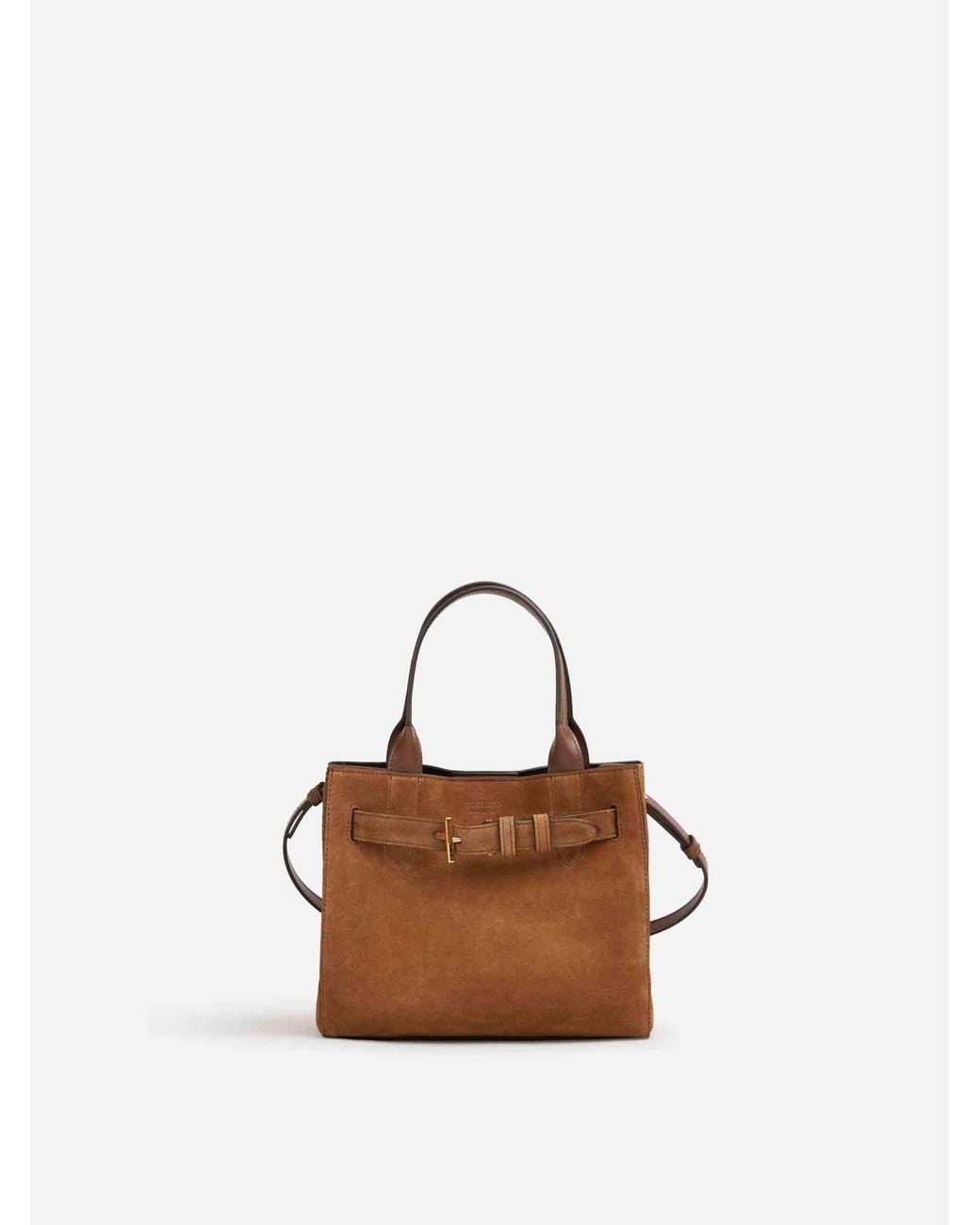 Tom Ford Brown Mini Suede Bag