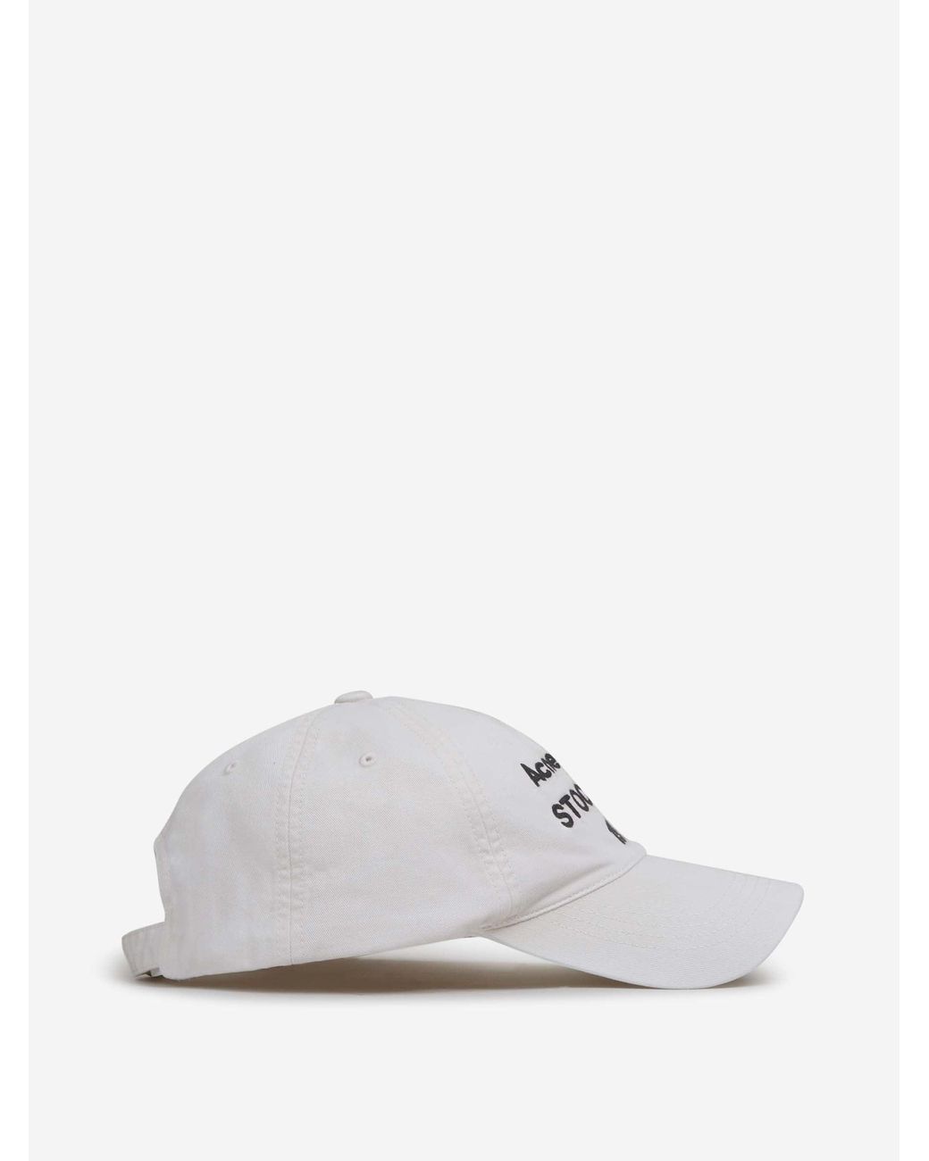 Acne Natural Cotton Logo Cap