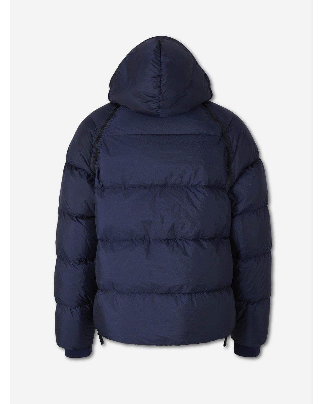 C P Company Blue Short Polyamide Down Jacket for men