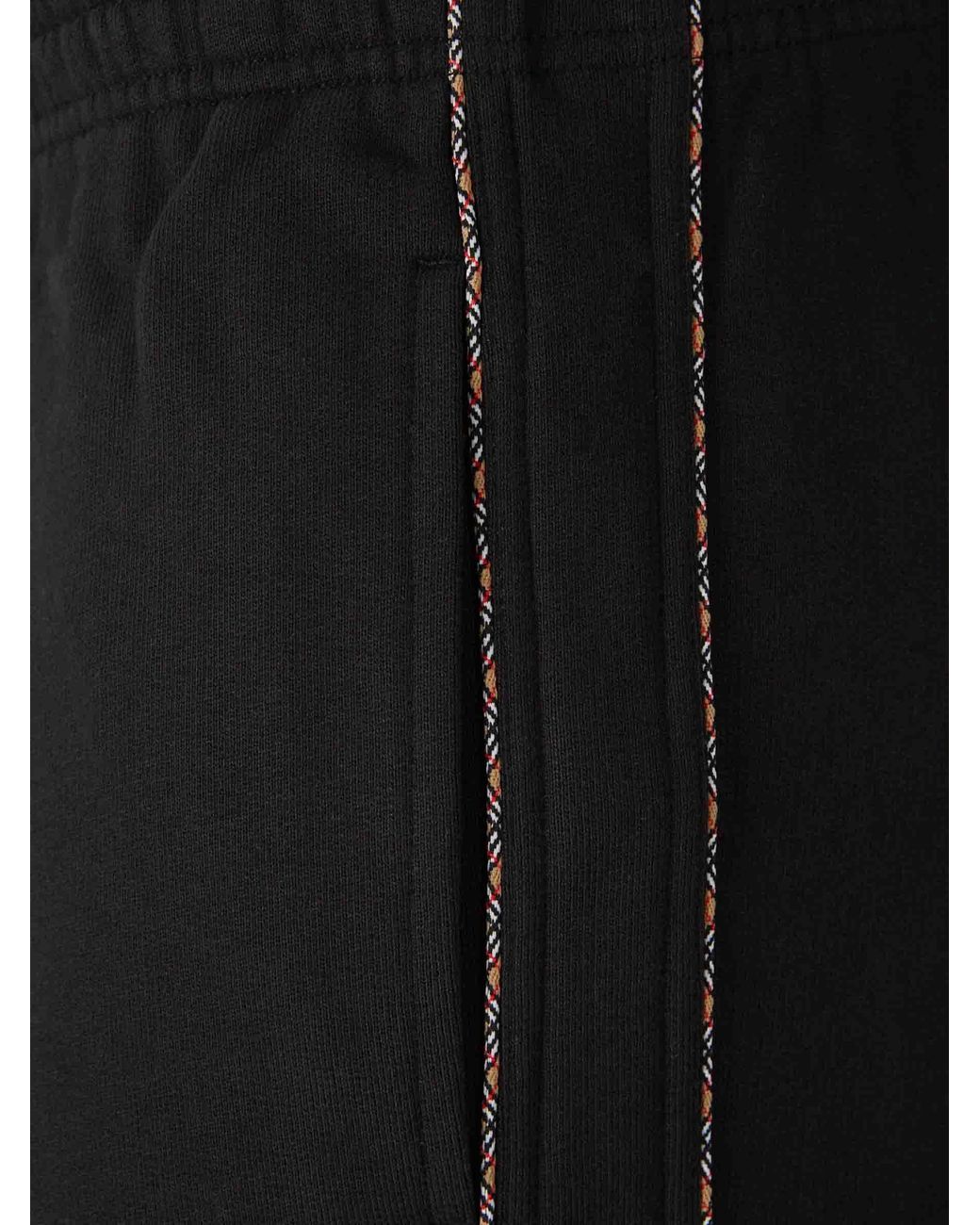Burberry Black Cotton Joggers for men