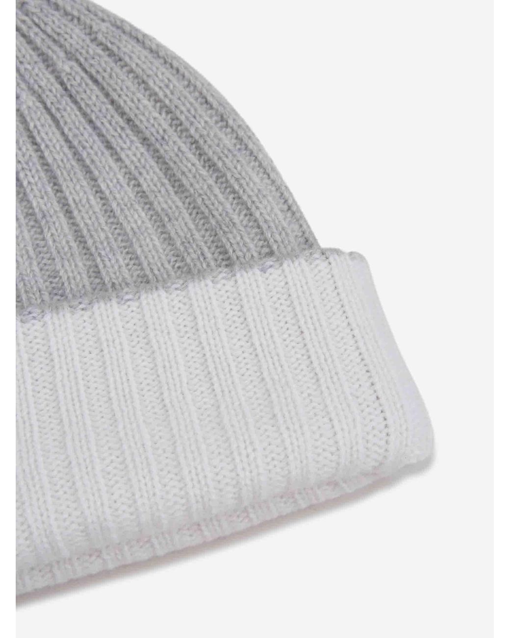Fedeli Gray Double Bicolor Hat for men