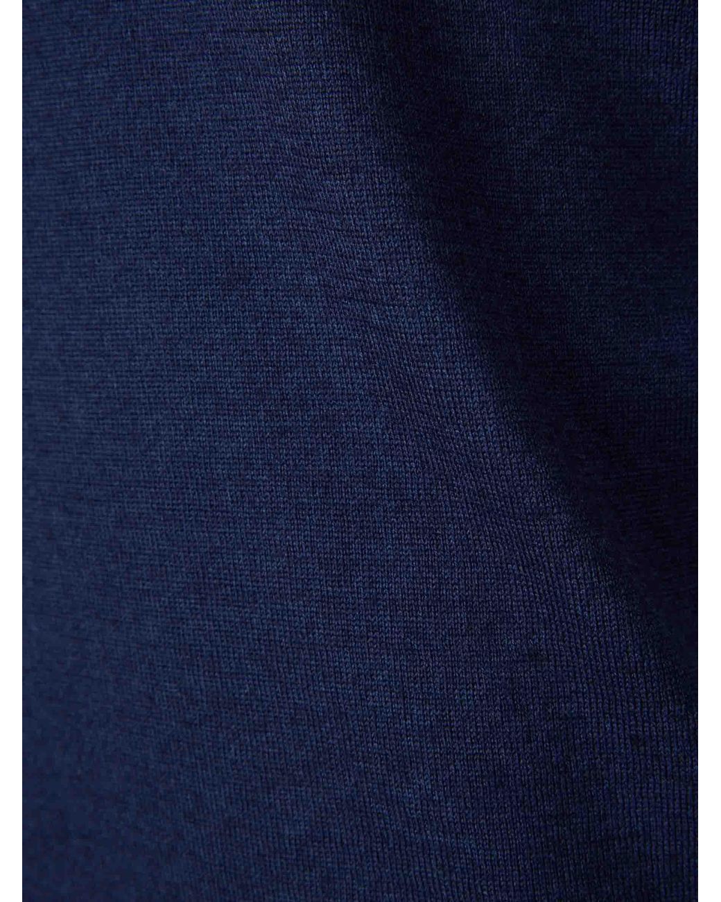 Santa Eulalia Blue V-Neck Sweater for men