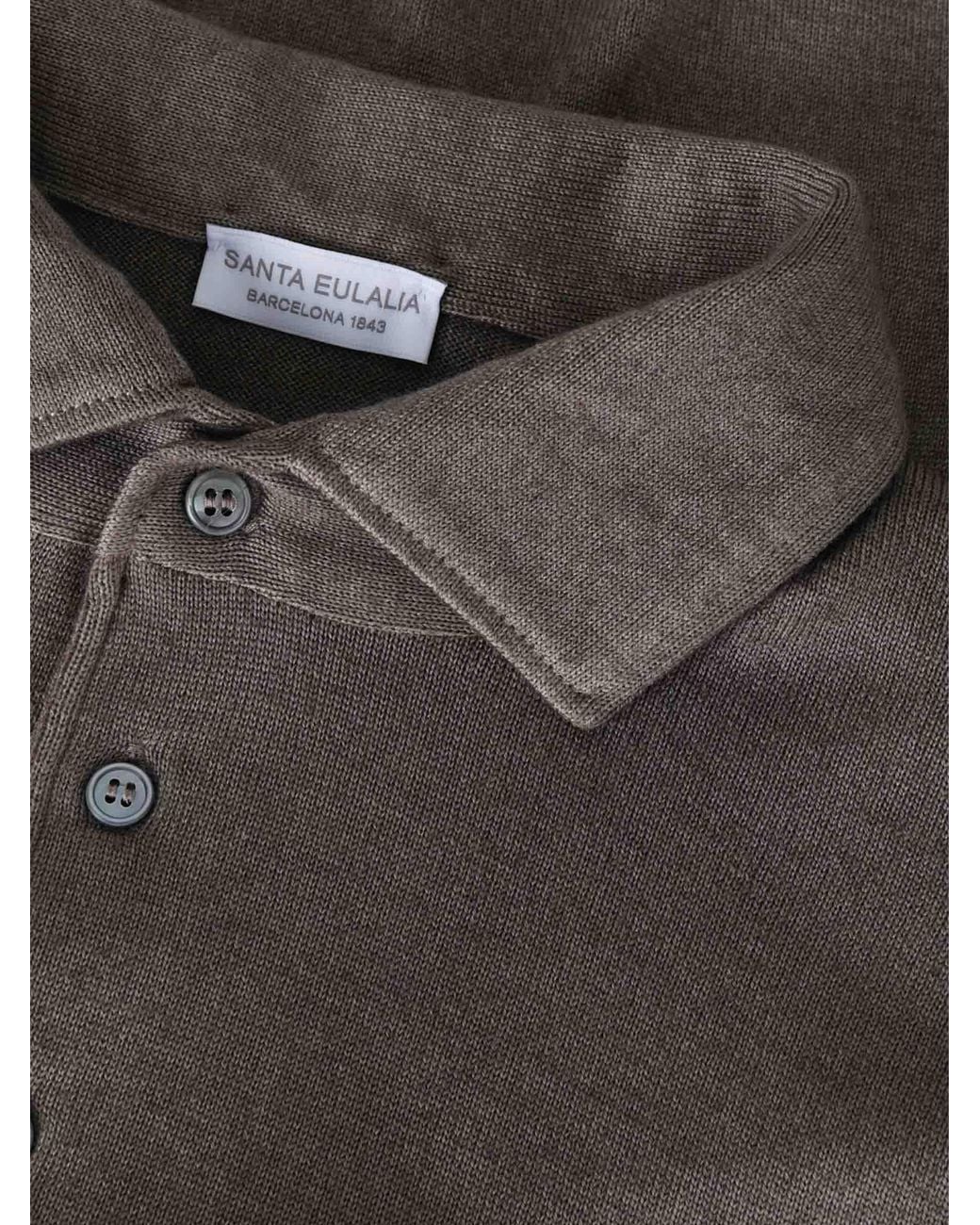 Santa Eulalia Polo-Pullover in Gray für Herren