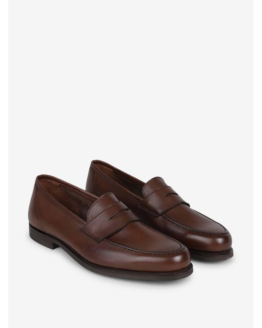 Crockett and Jones Brown Harvard 2 Loafers for men