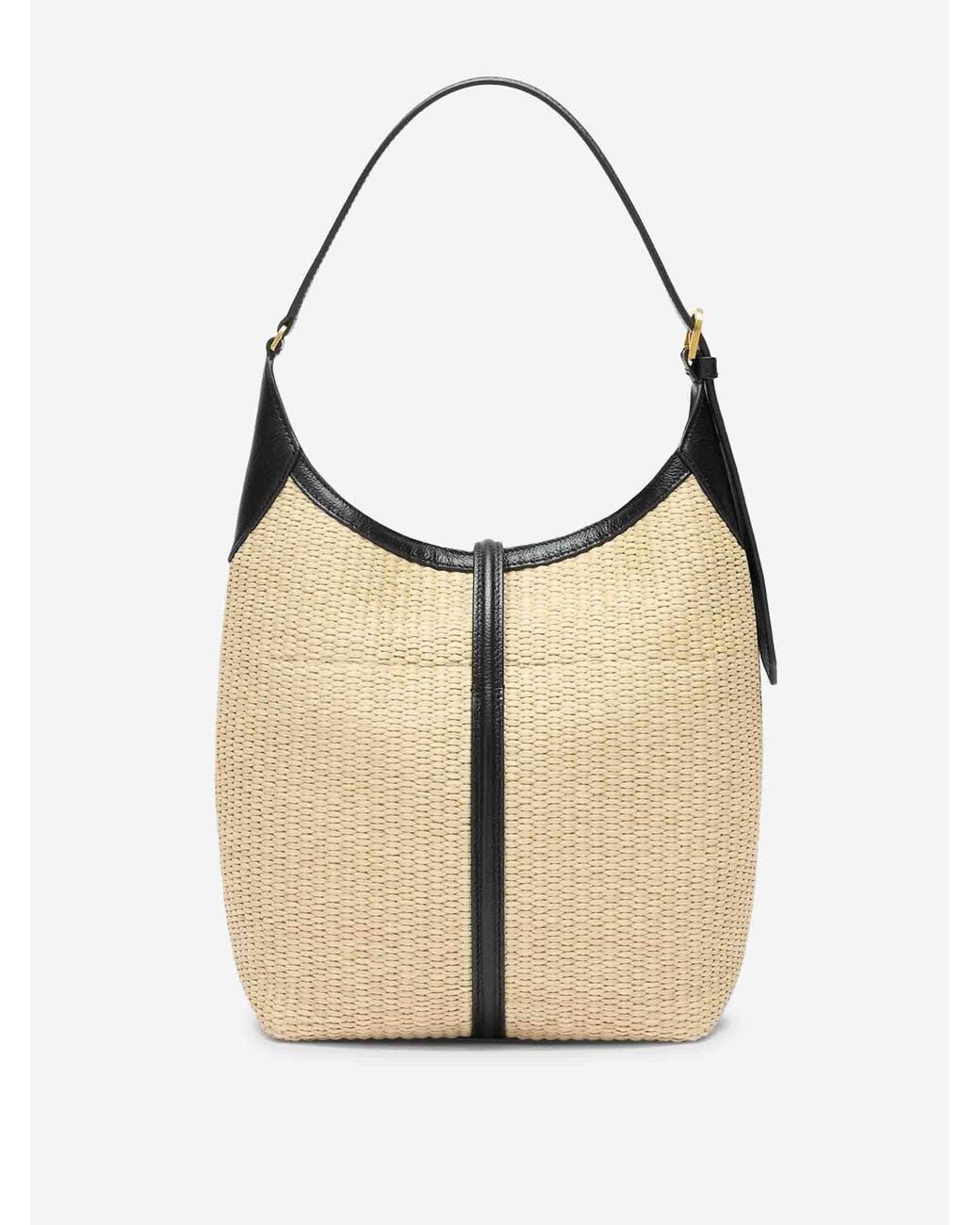 DeMellier London Natural The Sienna Bucket Raffia Bag