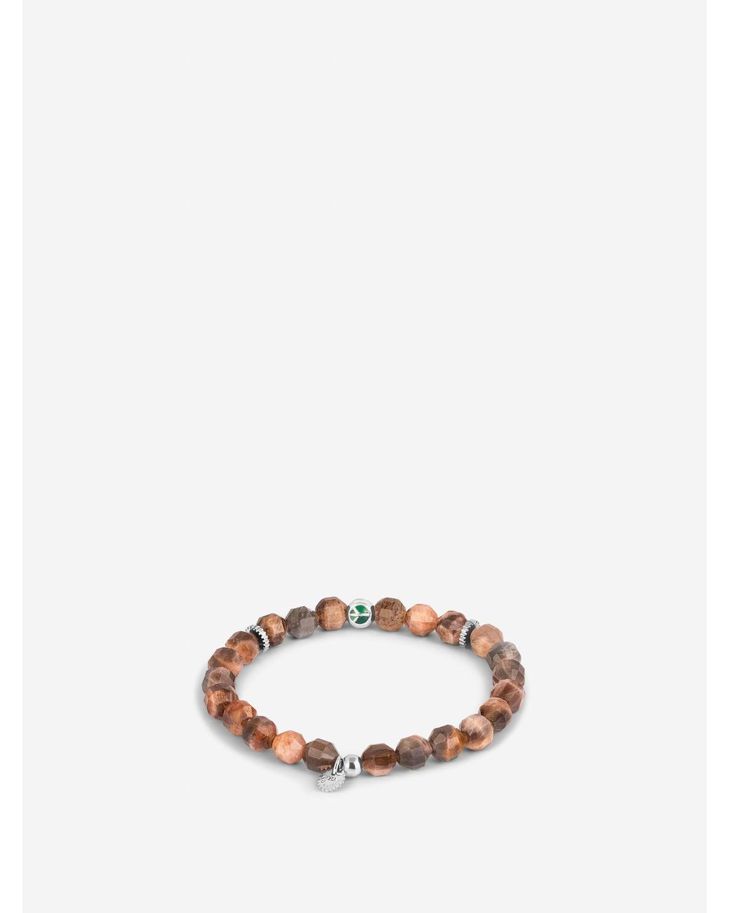 Tateossian Gray Hexade Peace Bracelet for men