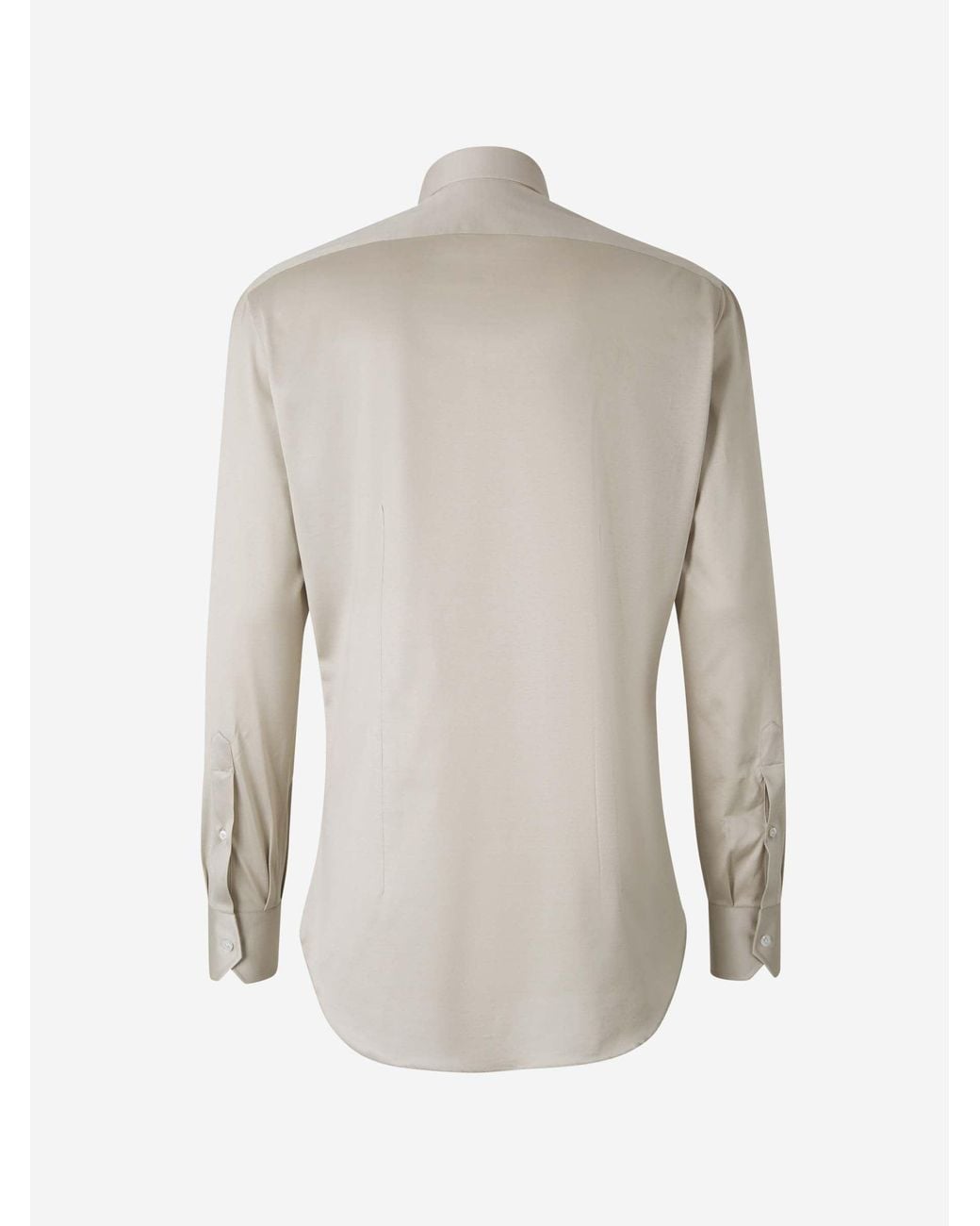 Fray White Micro Knit Shirt for men