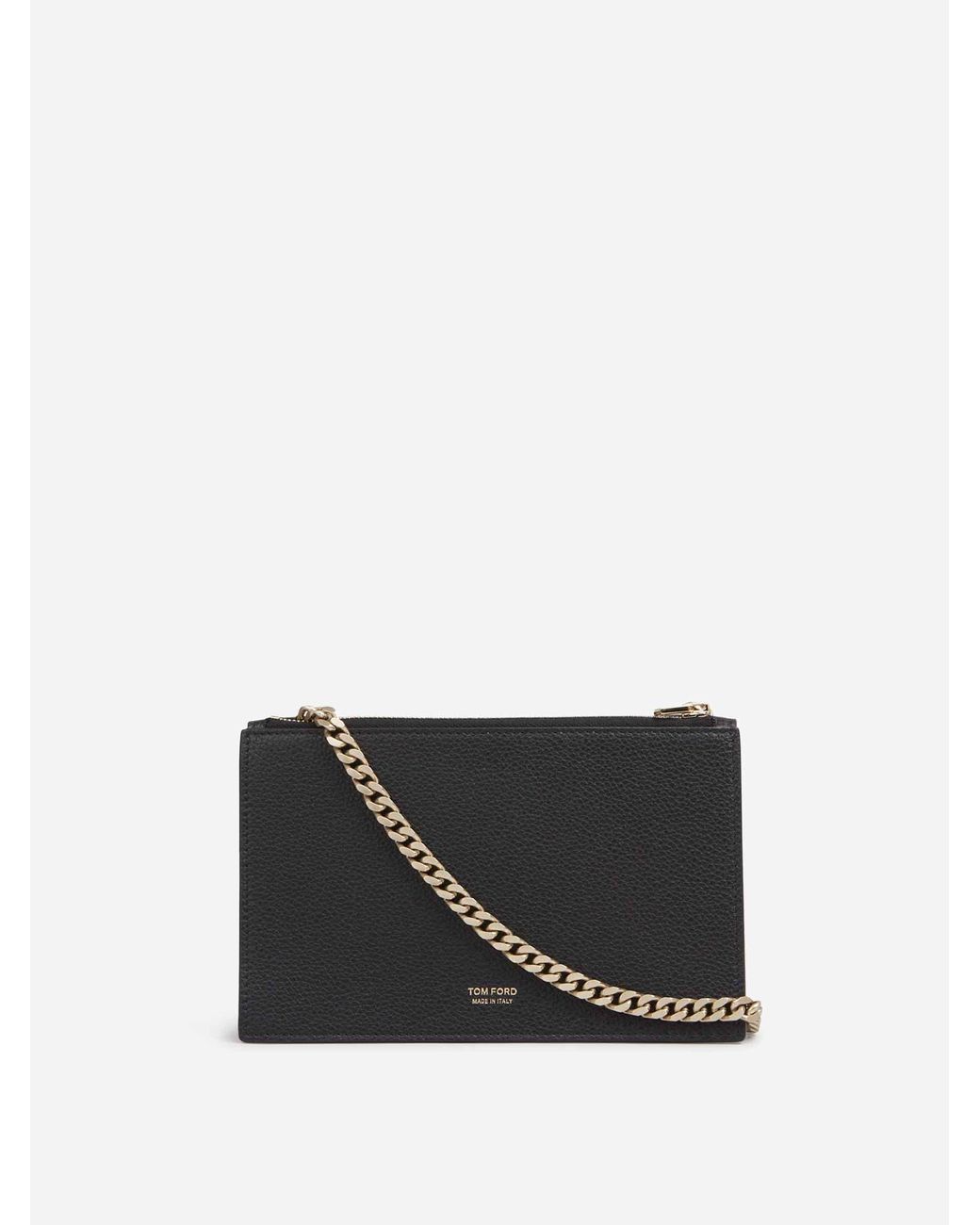Tom Ford Black Leather Clutch Bag